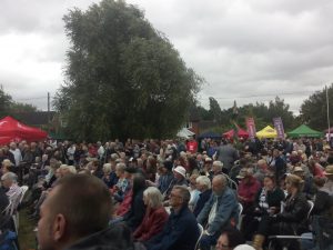 Large crowds again this year to hear the bands and speakers 